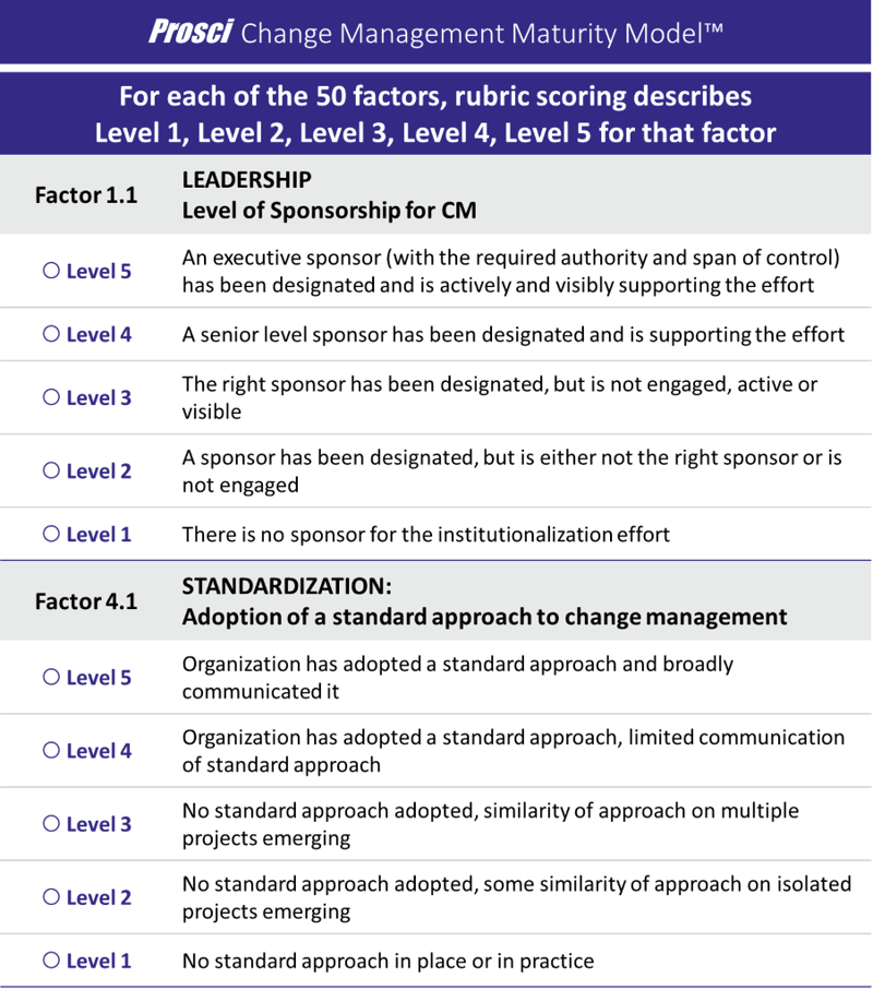 How to Use the Prosci Maturity Model